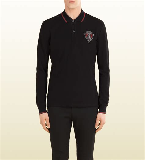 men's gucci long sleeve polo|gucci t shirts for men.